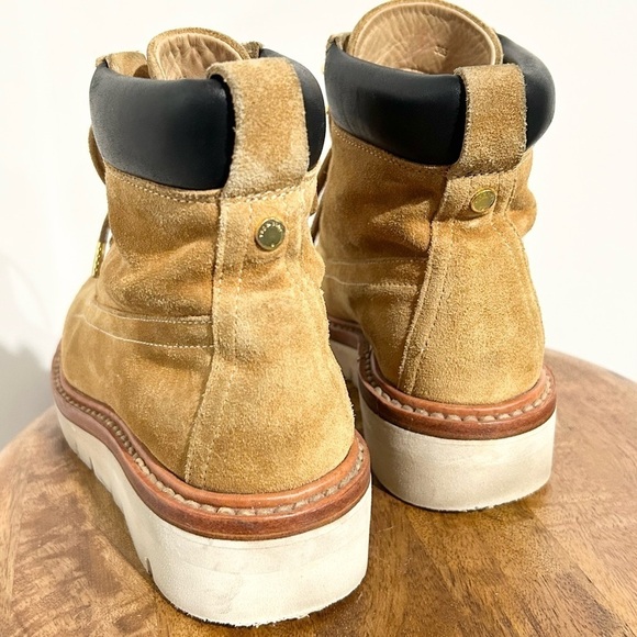 Rag & Bone Camden Suede Platform Wedge Boot Tan 6.5 - Picture 8 of 11